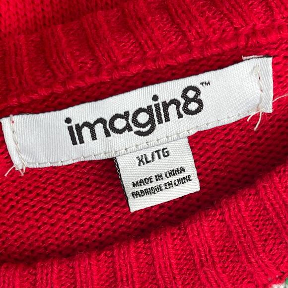 Imagin8 Nordic Reindeer Ugly Christmas Sweater Size XL - Picture 3 of 4